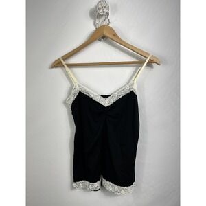 Y2K Lace-Trim Victorian Coquette Vibes Camisole Women's Top L